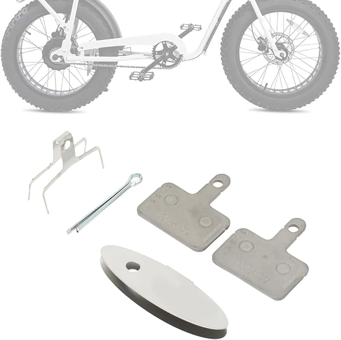 Two Piston Brake Pads for Super 73,Brake Pads with Adjustment Alignment Tool for Bike Super73 Like Super 73 S1/S2/R/ZX/Z1