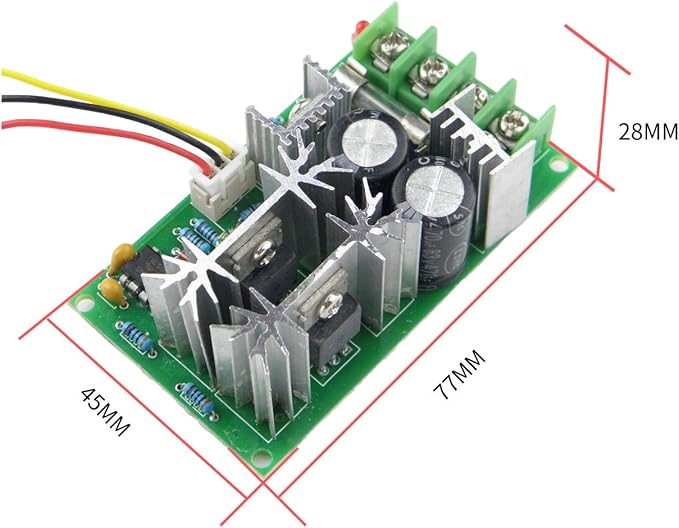 CHANCS Mini Electric Motor 775 DC 12V/24V with Drill Chuck and PWM DC Motor Speed Controller