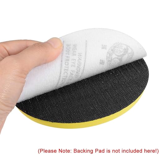 uxcell 25Pcs 4 Inch Hook and Loop Sanding Disc 1500 Grits Flocking Sandpaper for Random Orbit Sander Brown