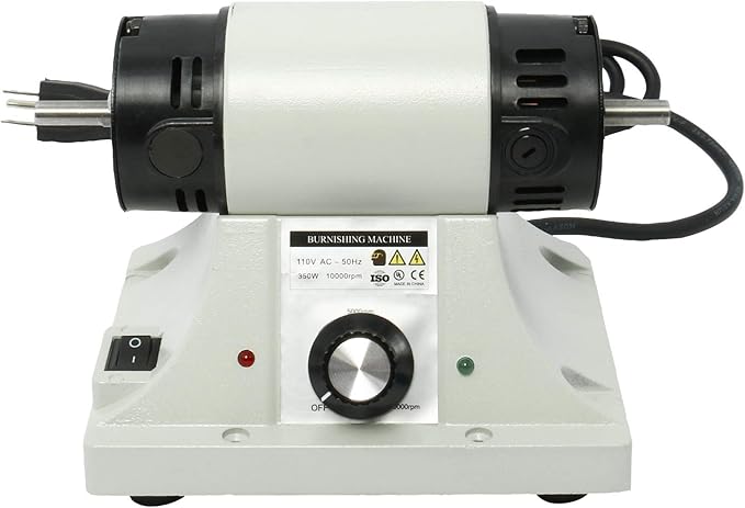 Leather Polisher Sander 350W 0-8000RPM Leather Burnishing Machine 110V Edge Grinding Machine with 6 Sanding Sleeves