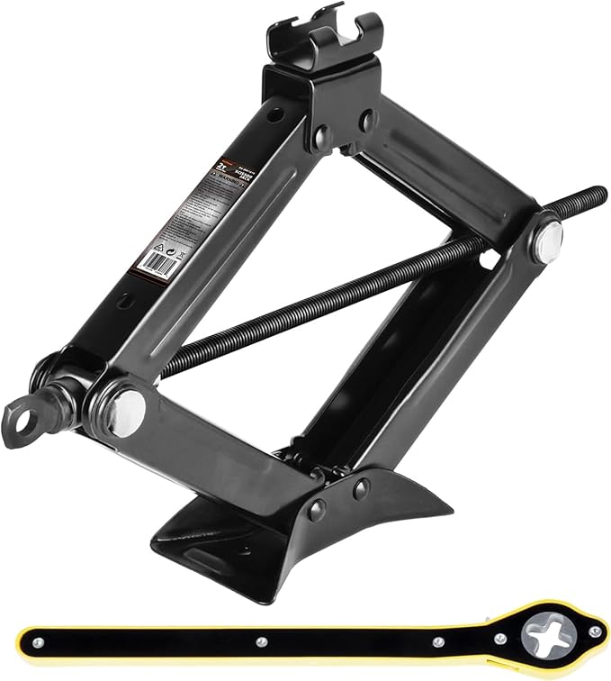 Scissor Jack for Car 2 Ton 4,409 lbs Capacity - Compact Car Lift Jack for Auto with Extended Ratcheting Handle, Portable Scissor Car Jack Kit, Tire Jack for Cars, SUV, MPV, Sedans