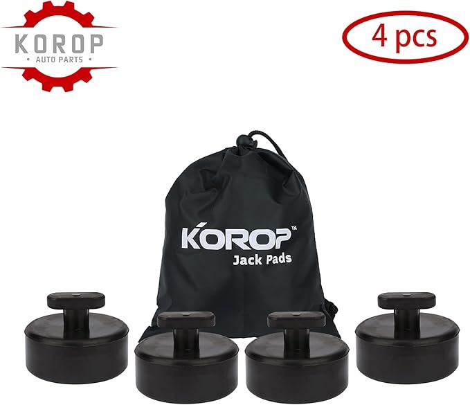 Lifting Jack Pad (4pcs) Compatible with Chevy Corvette C5 C6 C7, Rubber Lift Point Adapter Jack Pucks with Storage Bag