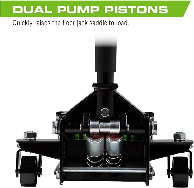 ARCAN Tools 2 Ton Low Profile Quick Rise Steel Floor Jack (A20015)