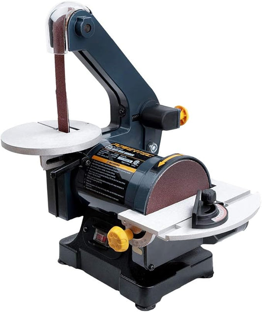 POWERTEC BD1502 Belt Disc Sander for Woodworking | 1 in. x 30 in. Belt Sander with 5 in. Sanding Disc