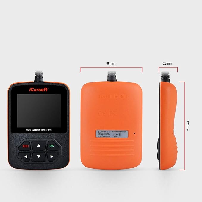 iCarsoft i906 Compatible for Volvo/Saab OBD2 Diagnostic Scanner Multi-System Engine ABS SRS