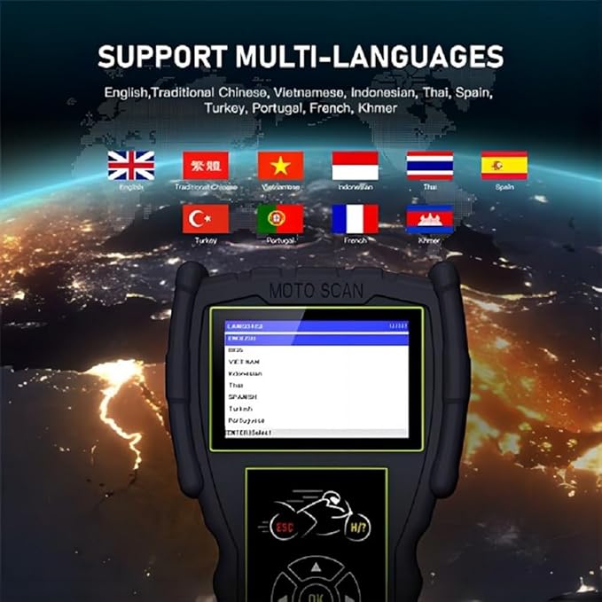 Original TopDiag M100 Pro Motorcycle Scanner Professional Diagnostic Tool for Motorcycle (Standard Version)