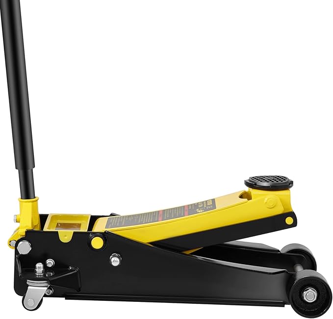 VEVOR 4 Ton Low Profile, Heavy-Duty Steel Racing Floor Jack with Dual Pistons Quick Lift Pump, Lifting Range 3.94"-20.98"