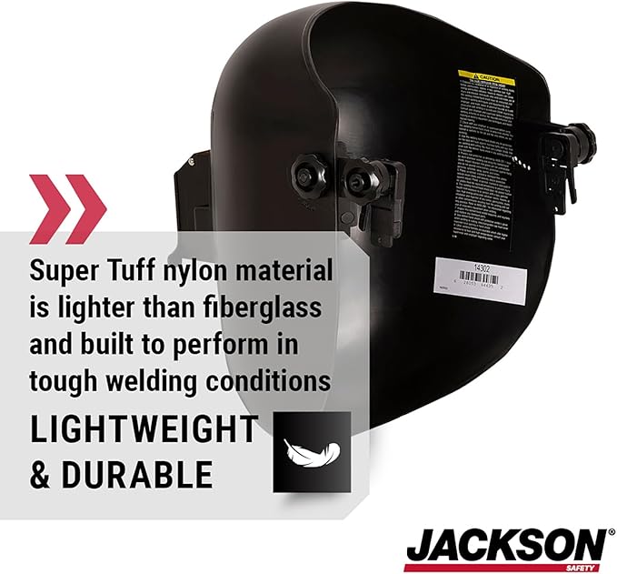 Jackson Safety PL 280 Pipeline Welding Hood - Flip Front Welding Helmet - Shade 10, ANSI Z87.1 (Multiple Headgear Styles and Colors)