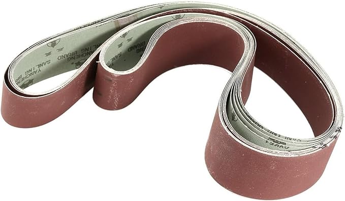 6 Pack 2 x 72 inch Sanding Belts 600 Grit Sanding Paper, Aluminum Oxide Abrasive Sander Belts for Metal Grinding Woodworking