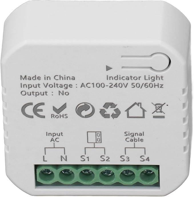Garage Door Opener, Smart Garage Door Controller with APP Remote Control, Real Time Monitoring, and Time Setting Function for Zigbee, Gate Openers (US Plug)