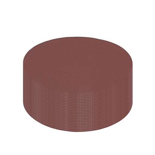 uxcell 25Pcs 4 Inch Hook and Loop Sanding Disc 800 Grits Flocking Sandpaper for Random Orbit Sander Brown
