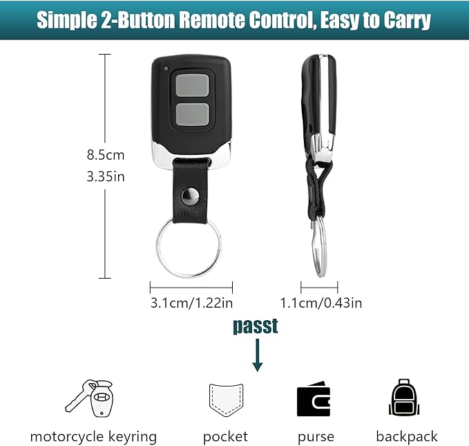 890MAX Garage Door Remote Control Compatible with LiftMaster Sears Craftsman Chamberlain 371LM 373LM 891lm 893lm 971LM 973LM 81LM, Purple Yellow Orange Red Green Learn Button Opener Motor 2 Pack