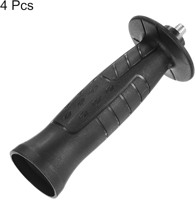 HARFINGTON 4pcs Angle Grinder Side Handle 8mm Thread 135mm Length Plastic Non-Slip Angle Grinder Handle Replacement Auxiliary Sander Handle Tool