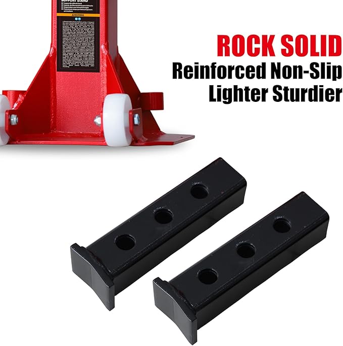 BIG RED ATZ220006P Torin Heavy Duty Jack Stands: Pin Style Jack Stand with 2 Casters and Handle, Easily Portable Car Stand for Car SUV, Truck and Pick Up, 22 Ton (44,000 lb) Capacity, Red