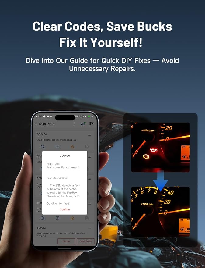 TOPDON TopScan Lite OBD2 Scanner Bluetooth, Bi-Directional Scanner Wireless All System Diagnostic Tool for iOS & Android, FCA AutoAuth, 8+ Hot Reset, Repair Guides, Car Code Reader, Performance Test