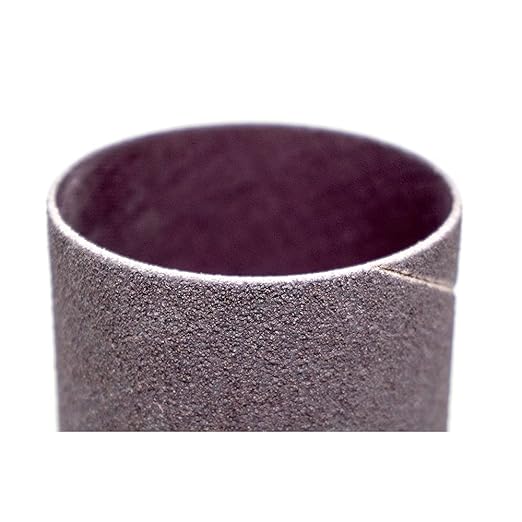 Benchmark Abrasives 2" x 2" Aluminum Oxide Sanding Bands, Spiral Bands Rotary Sander Attachment for Drill & Die Grinder, Metal Polishing, Sanders for Woodworking - Sander Tool (10 Pack), 120 Grit
