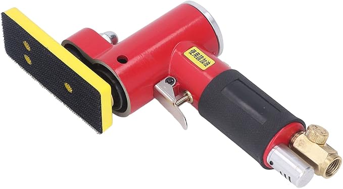 Jadeshay Random Orbital Sander Pneumatic Tool, High Power Push Switch Palm Sander with Air Filter, Zinc Alloy Construction, for Auto Body, Woodworking & Polishing