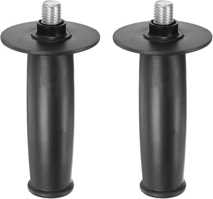 HARFINGTON 2pcs Angle Grinder Side Handle 14mm Thread 141mm Length Plastic Angle Grinder Handle Replacement Auxiliary Sander Handle Tool