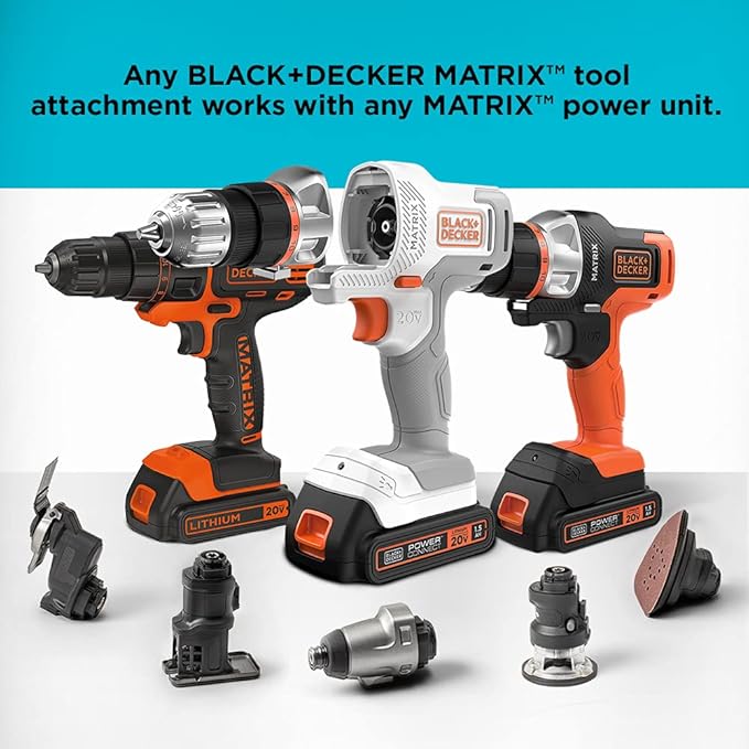 BLACK+DECKER 20V MAX Matrix Cordless Drill/Driver (BDCDMT120C)