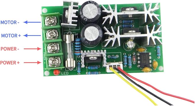 CHANCS Mini Electric Motor 775 DC 12V/24V with Drill Chuck and PWM DC Motor Speed Controller