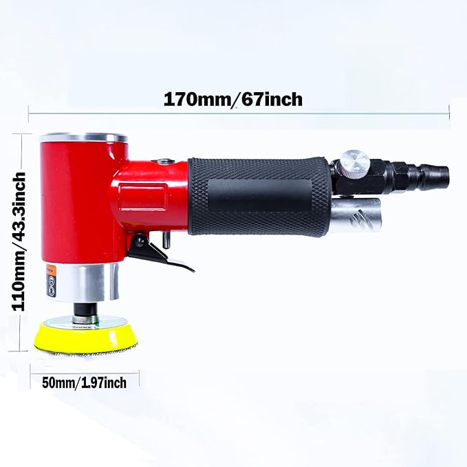 Mini Orbital Sander Air Polisher 15000 RPM Pneumatic Grinding for car Sanding Tool(Same core)
