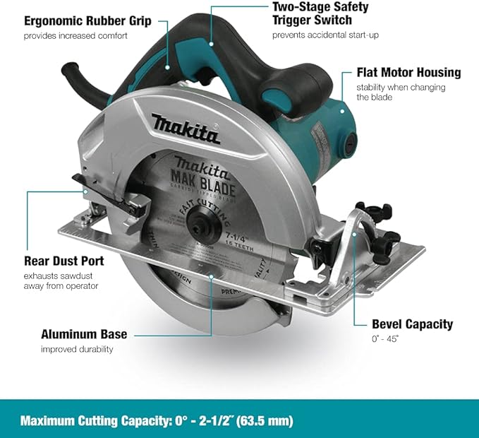Makita HS7600 Circular Saw, 7-1/4"