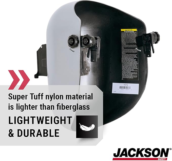 Jackson Safety PL 280 Pipeline Welding Hood - Flip Front Welding Helmet - Shade 10, ANSI Z87.1 (Multiple Headgear Styles and Colors)