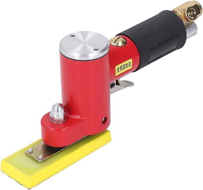 Jadeshay Random Orbital Sander Pneumatic Tool, High Power Push Switch Palm Sander with Air Filter, Zinc Alloy Construction, for Auto Body, Woodworking & Polishing