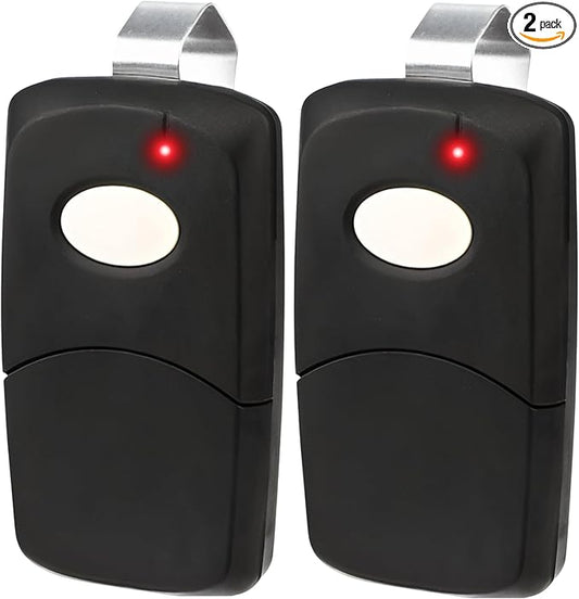 Garage Stop 2X Garage Door Opener Remote for Linear Multi-Code 3089 308911 MCS308911, 10 dip Switch Gate Opener Remote 300MHz, Garage Clicker Replacement (Black)
