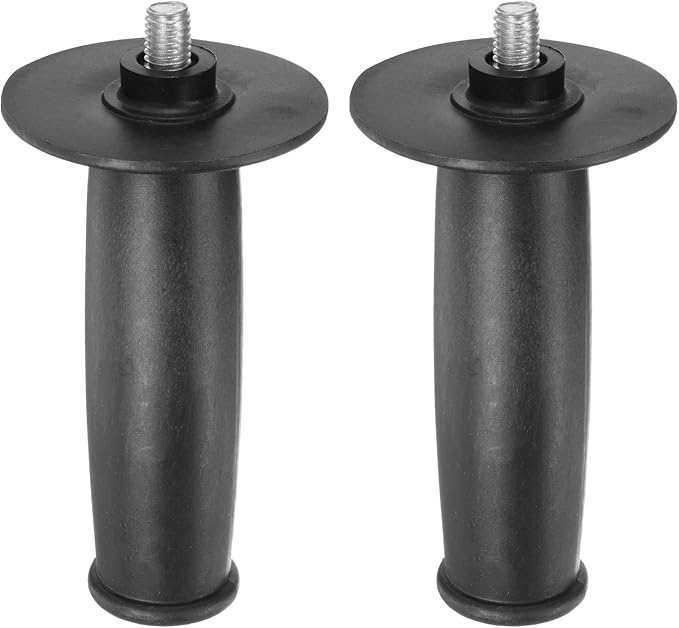 HARFINGTON 2pcs Angle Grinder Side Handle 10mm Thread 141mm Length Plastic Angle Grinder Handle Replacement Auxiliary Sander Handle Tool
