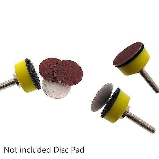 100pcs 1inch 320 Grit Hook and Loop Sandpapers Sander Disc Sanding for Drill Grinder Rotary Tools