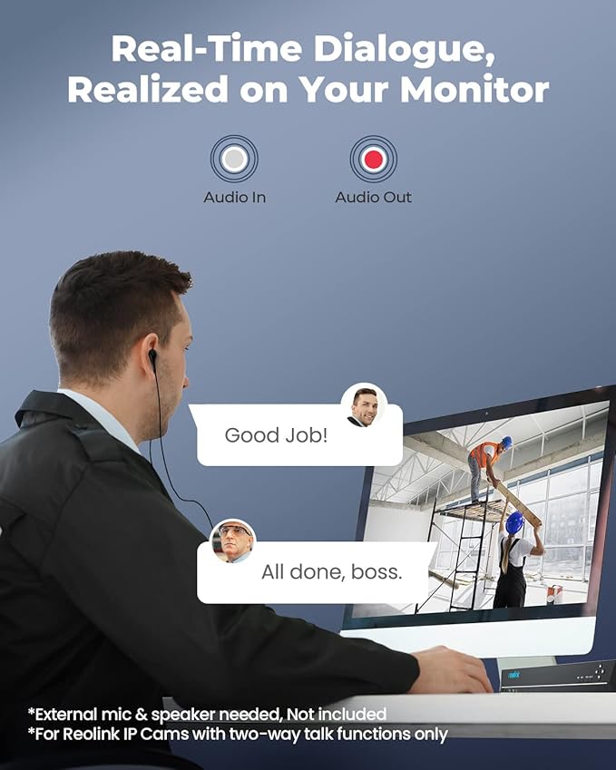 REOLINK 36CH Network Video Recorder for Home Security Camera System,Only Work with 16MP/12MP/4K/8MP/5MP/4MP The Same Brand PoE IP Cam,Integrated O/I Alarm System,3 HDD Bays,No HDD Included,RLN36