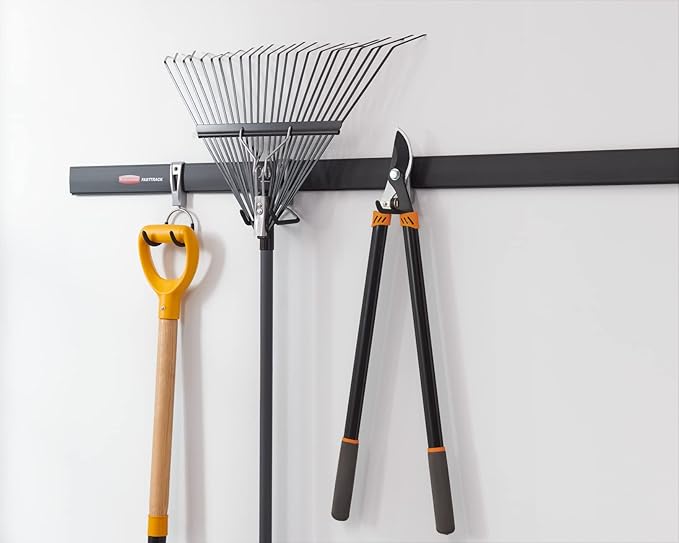 Rubbermaid FastTrack Cord Hook, Garage Organization and Storage, Heavy Duty, Storage for Coolers/Cords/Ropes/Hoses