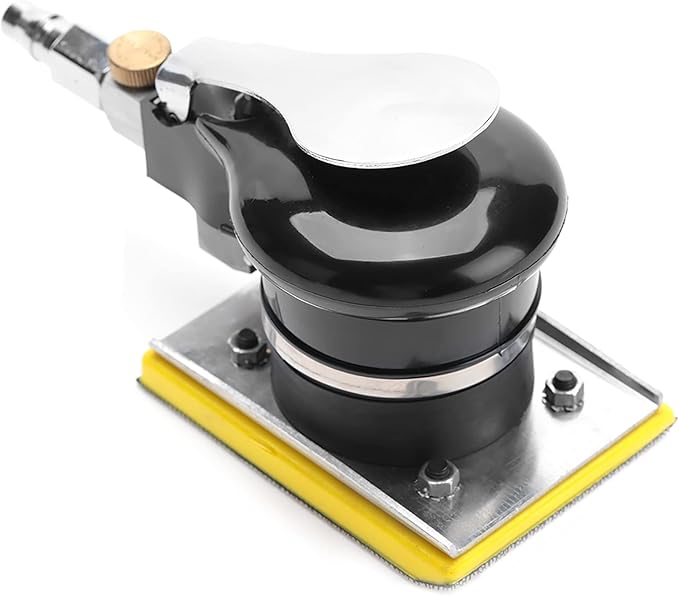 Jitterbug Sander,Deosdum Air Belt Sander 71x100Mm Handheld Air Sander Grinder Polisher Pneumatic Polishing Tool 10000Rpm Belt Pneumatic Air Belt Sander Sander