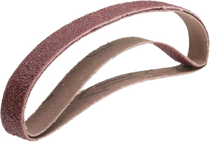uxcell 2pcs 2-1/2" x 16" Sanding Belts 80 Grits Aluminum Oxide Abrasive Belt Sander Paper Sanding Papers for Metal Wood Grinding Polishing, Reddish Brown