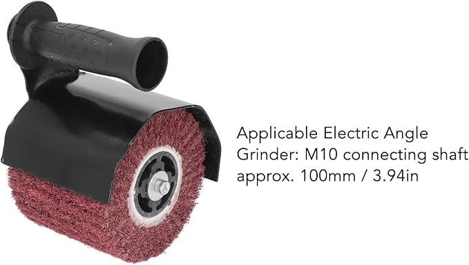 Burnishing Adapter for Angle Grinder, Burnishing Polishing Machine Stainless Steel Handheld Sander Polisher Wheel M10 Angle Grinder Attachment for Wood Metal Grinding