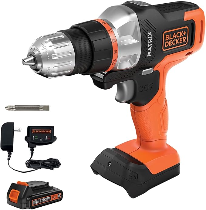 BLACK+DECKER 20V MAX Matrix Cordless Drill/Driver (BDCDMT120C)