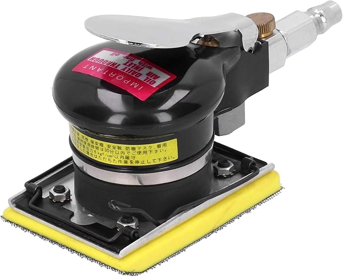 Professional Air Palm Sander, Air Sander Pneumatic Polisher Manual Polishing Grinding Machine Handheld Sandpaper Machine