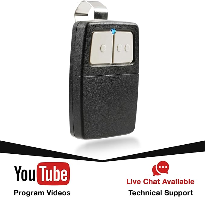 Garage Outlet Universal Garage Door Opener Remote for Clicker Liftmaster Chamberlain Genie Linear 375LM 375UT KLIK1U