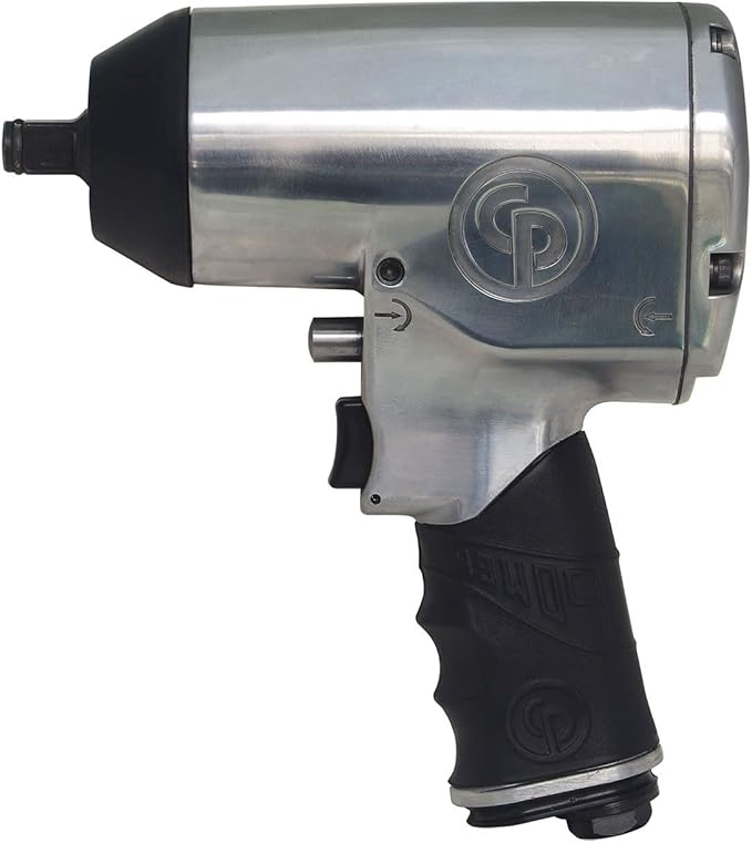 Chicago Pneumatic CP749 Air Impact Wrench (1/2 Inch), Air Impact Gun Industrial Repair & Assembly Tool, Pistol Handle, Twin Hammer, Max Torque Output 610 ft. lbf/827 Nm 6400 RPM