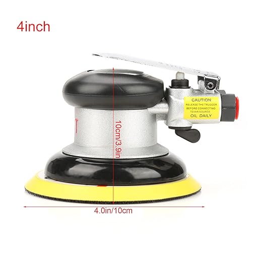Air Sander, Air Sander AT-780 5inch/4inch Air Random Orbital Sander Round Polisher Pneumatic Hand Sanding Tool for Surface, Random Orbit Sanders (4 Inches)