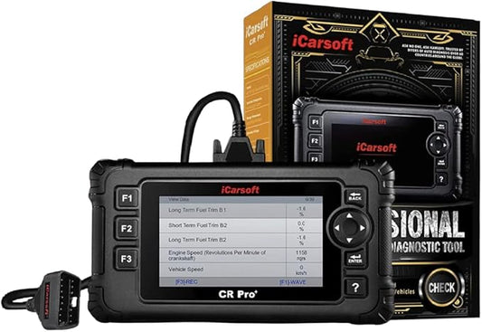 iCarsoft CR Pro+ | Outil Diagnostic Automobile Multimarques OBD2 | Lecture et effacements Codes défauts | Reset FAP | Codage Injecteurs | Purge ABS et autres fonctions