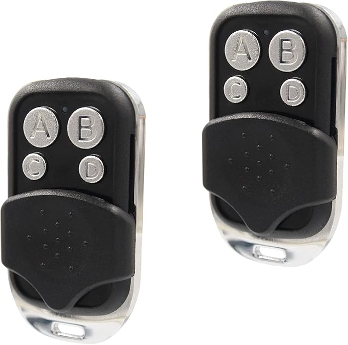 Solidremote 371LM 373LM 971LM 973LM, for LiftMaster Chamberlain Craftsman Keychain Garage Door Opener Remote, Purple, Red/Orange Learn Button