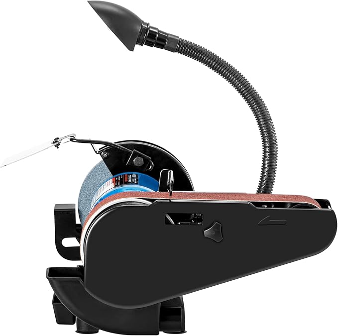 VEVOR Professional Belt Sander, 8" Disc Sander and 4 x 36 in. Belt Sander with 5A Induction Motor Cast Aluminum Worktable for Woodworking, Metalworking
