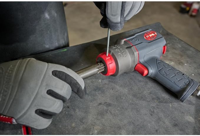 Ingersoll Rand 2236QPTIMAX DXS2 1/2" Air Impact Wrench, Quiet, 1500 ft-lb Torque, Titanium Hammercase, Pin Retainer, Pistol, Interchangeable Anvil, Multi-functional Tool