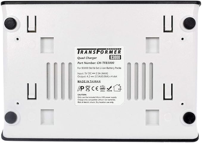 Artisan Power 4-Bay Battery Charger Transformer for Vocera B3000 | USB Type C Power Supply and LED Lights | Compatible with Battery Models 230-01977, 230-01980, 230-02020 and 230-02021