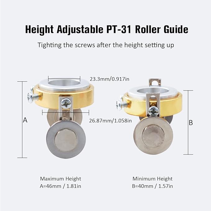 PT-31 Roller Guide Plasma Cutting Wheel Spacer Stand-off for Plasma Cutter Torch CUT40 CUT50D LGK40 LG40 PT-31 Roller Guide PK-1