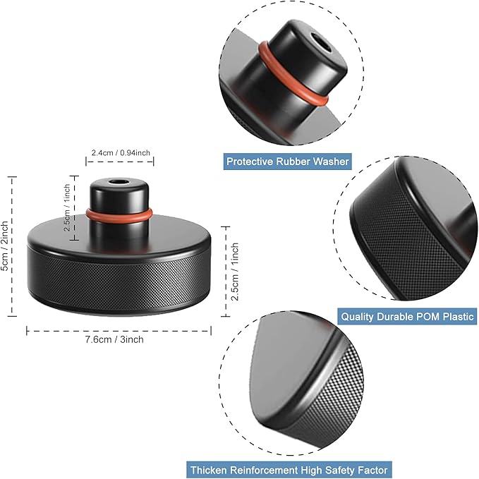 BANGTING Lifting Jack Pad Set Compatible with Tesla Model 3/S/X/Y, 4 Pucks with a Storage Case, Accessories for Tesla Vehicles
