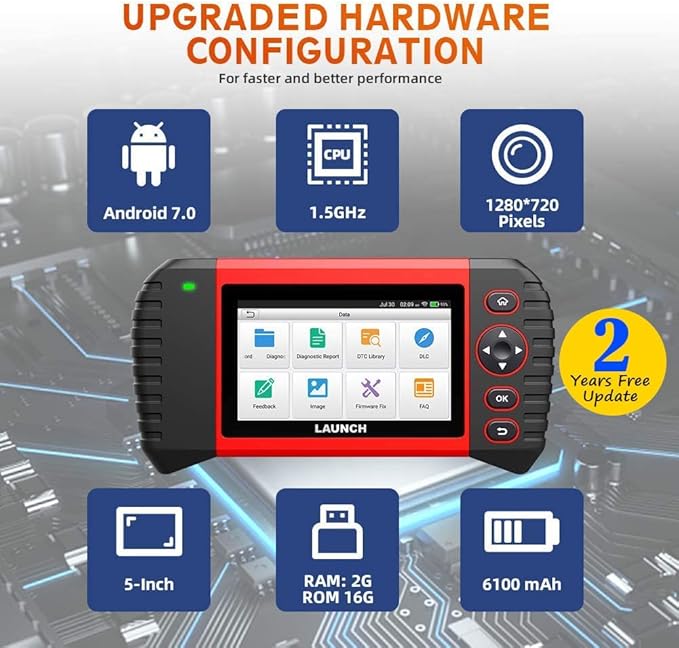 LAUNCH OBD2 Scanner Touch PRO Elite- 2023 New Scan Tool with 20 Resets Injector Coding SAS EBP BMS ABS B leeding Throttle Adaptation Car Scanner,All System Diagnostic Tool,Auto VIN,Free Update
