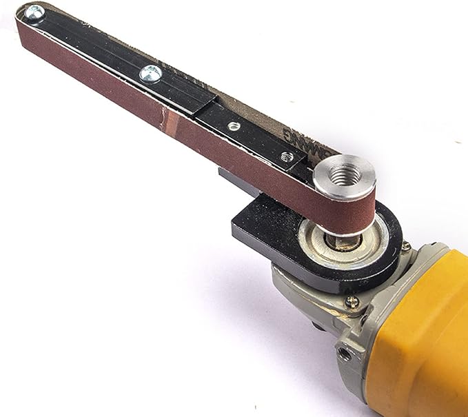 Angle Grinder Convers ion Tool for Conversion Of Angle Grinders 100 and 125 Into Belt Sanders, Belt Sanders Polisher, Low Impact and Low Noise for Woodworking Trimming Polishing